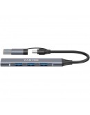 CANYON hub DS-02 4in1 USB-A/C