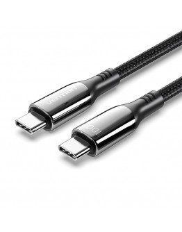 Vention кабел USB2.0 Type-C/Type-C 100W, LED display 2m - CTKBH