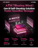 ATK професионална геймърска механична клавиатура Professional Gaming Mechanical Keyboard RS6 Ultra - 8K, TTC RGB Magneto [Linear] - Night Hunter