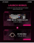 ATK професионална геймърска механична клавиатура Professional Gaming Mechanical Keyboard RS6 Ultra - 8K, TTC RGB Magneto [Linear] - Night Hunter