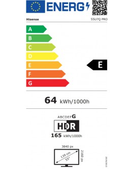Hisense 55U7Q Pro, 4K Ultra HD 3840x2160, ULED, FA
