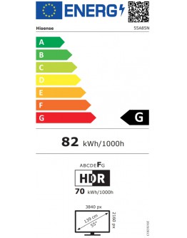 Hisense 55`` A85N, 4K UHD OLED Smart TV, 120Hz, HD