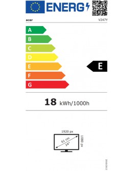 Монитор Acer Vero V247YGbmipx, 23.8 FHD (1920x1080) IPS, Z