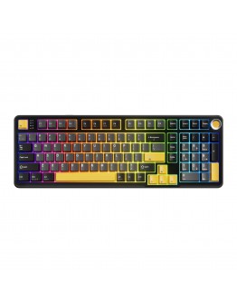 Marvo безжична механична геймърска клавиатура Wireless Gaming Mechanical keyboard Titan 98 - KG986W Black - Banana Crystal [Linear]