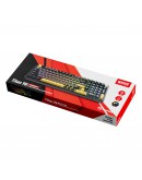 Marvo безжична механична геймърска клавиатура Wireless Gaming Mechanical keyboard Titan 98 - KG986W Black - Banana Crystal [Linear]