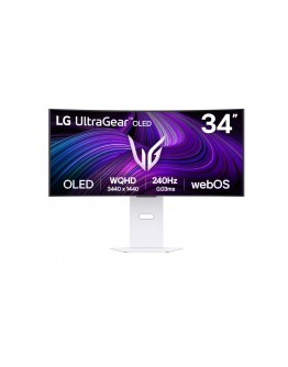 Монитор LG 34GX90SA-W, 34, OLED UltraGear 21:9 Curved Smar