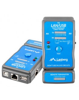 Lanberg cable tester for wiring terminated with RJ Lanberg cable tester for wiring terminated with RJ