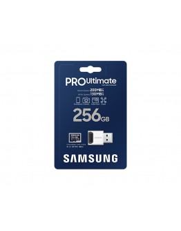 Samsung 256GB micro SD Card PRO Ultimate with USB 