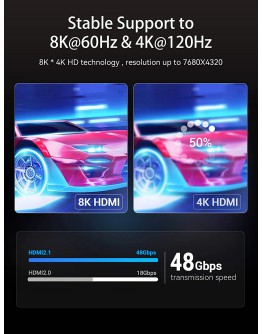 Vention Кабел HDMI v2.1 M / M 2m  - 8K Dolby Vision HDR - AANBH