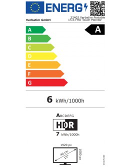 Монитор Verbatim Portable 15.6 Touch Monitor LIGHT