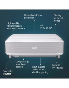 Epson EH-LS650W, 4K PRO-UHD, Laser,3600 ANSI lumen