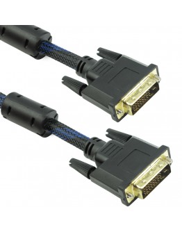 Кабел DeTech DVI-DVI, 10m, 24+1, С ферит - 18187